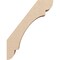 Ekena Millwork 5-inch W x 14-inch D x 18-inch H Olympic Rough Cedar Woodgrain TimberThane Knee Brace, Primed BRCUR05X14X18OLYRCPR - alternate 4
